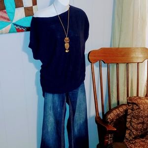 Thin Short Sleeve Sweater Blouse